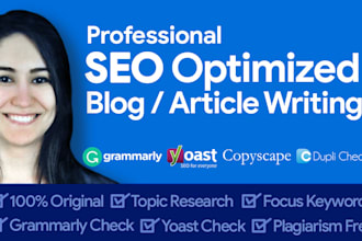 write unique SEO articles in english