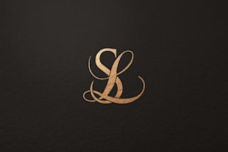 design luxury monogram or initial letter logo