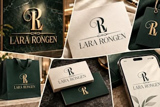 design a luxury monogram initials letter logo