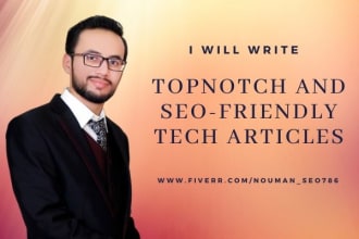 write SEO friendly tech articles for your technology website
