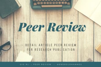peer review your article before journal submission