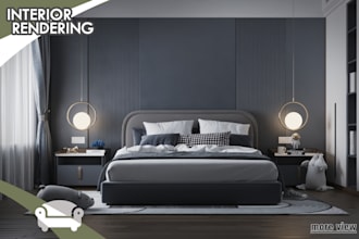 make hyper realistic modeling, rendering for interior