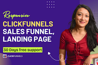 design clickfunnels sales funnel, clickfunnels landing page or website