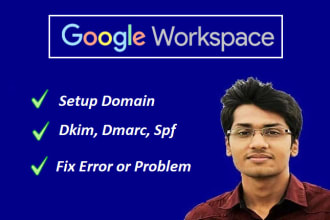 setup dkim, dmarc, spf to gsuite, outlook, gmail authenticate, error, problem