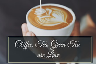 write premium coffee, tea, and green tea articles