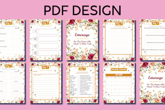 design journal, planner, calendar, magazine, notebook