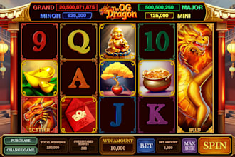 create slot game arts and symbols
