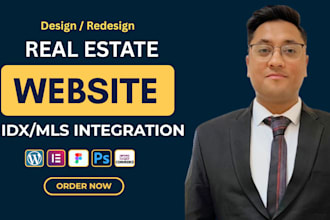 design real estate idx mls website in wordpress