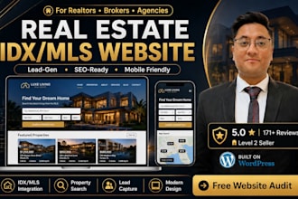 design real estate idx mls website in wordpress
