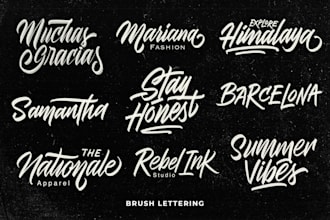 create you a beautiful lettering and calligraphy