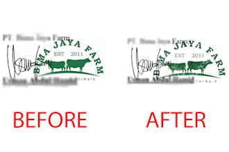 recreate a rubber stamp style version of your company logo