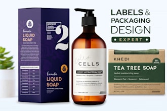 soap label design, body wash label design, product label packaging design