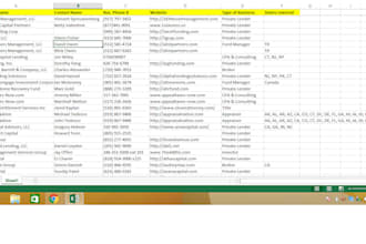 create a cold emailing and calling list