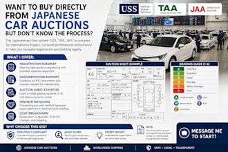 guide you on japanese car auction registration and sourcing