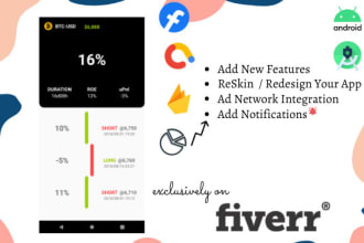 reskin, redesign or modify android or ios app