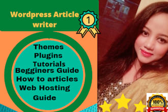 do unique SEO article writing, blog post, for wordpress blog