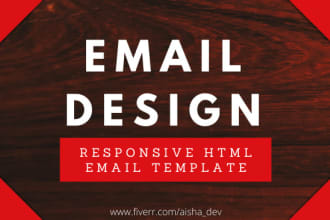 design html,email template within 8 hours