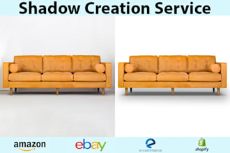 photoshop shadow services, natural, drop and reflection