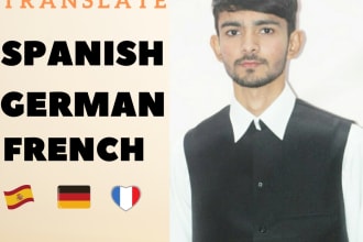 manually translate spanish german and french