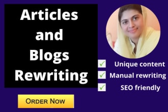 manually rewrite or paraphrase your article and content