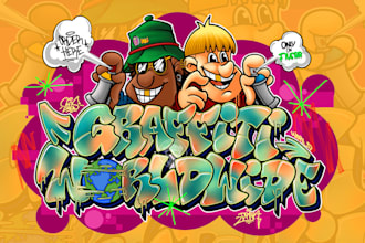 make graffiti design for you