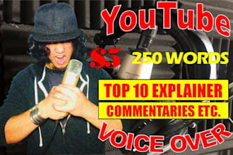 be your male youtube voice over