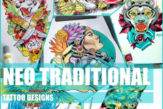 design a traditonal or neo traditional tattoo