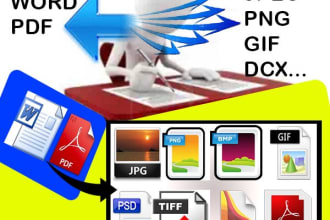 convert PDF to word job, retype pdf document, fillable