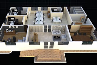 create 3d floor plan