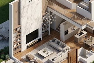 create 3d floor plan