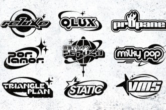 do y2k clothing brand logo design