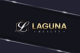 design luxury real estate logo and modern realtor branding