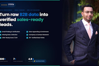 do linkedin data enrichment, list building, and email finding