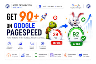 increase wordpress speed, fix slow website for google pagespeed insights in 24hr