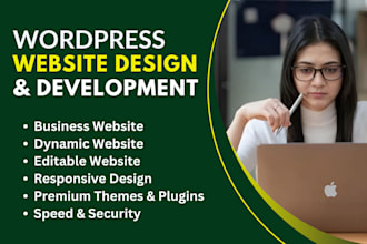 create wordpress website design or blog