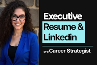 write an executive resume and linkedin profile