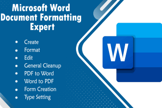 do microsoft word document formatting and data cleaning