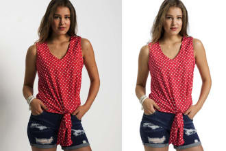 do photo skin retouching, background remove with 24 hour