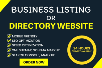 build business listing or service directory website