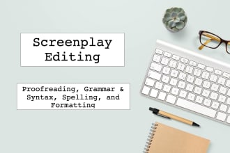 proofread and edit your screenplay