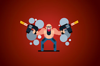 design 2d cartoon character