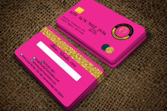 Top 5!  do credit card style business card design