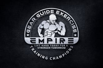 design premier gym, fitness, health and sports logo