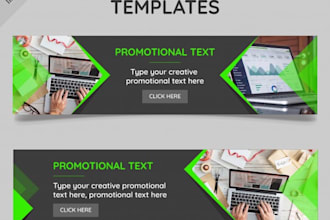 make web banner for custom website or custom web pages