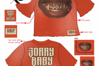 create merchandise hoodie or tshirt streetwear design fashion