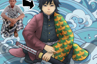 draw your photo in anime and manga style