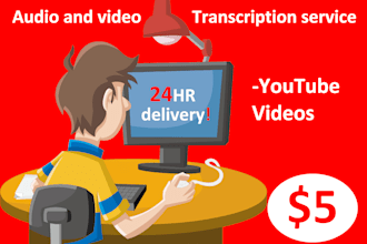 provide professional transcription for your youtube videos