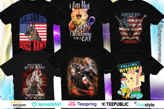 do custom graphic t shirt and typography tshirt design