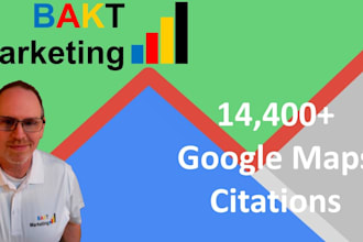create 14,460 google maps citations for gmb ranking and local SEO