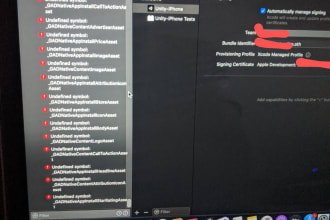 fix all type unity xcode build errors